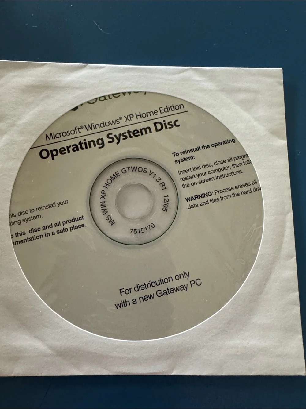 Microsoft Windows 95 Certificate of Authenticity Green Label